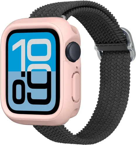 RHINOSHIELD Funda protectora compatible con Apple Watch SE 3, SE 2, SE/Series 6, 5, 4 (1.575 pulgadas), funda protectora delgada, ligera y Rosa rubor