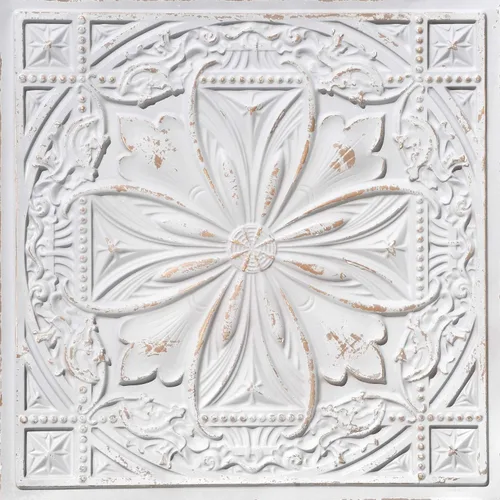 from Plain to Beautiful in Hours DCT10at-24x24 Milan - Azulejo de techo de PVC de 2' x 2' para pegar o colocar (Caja / 4 pies cuadrados), Taupe