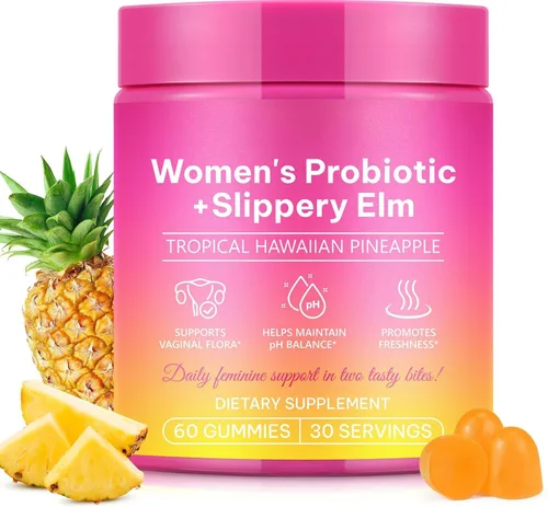 Gomitas de probióticos femeninos, probiótico vaginal para mujeres, gomitas de equilibrio femenino pH para un olor saludable, mejora la inmunidad,