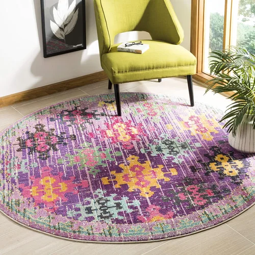 Miniatura 17 de SAFAVIEH Monaco Collection - Alfombra para pasillo, 2.2 x 6 pies, diseño bohemio de enrejado de diamantes, no desprende pelusa y de fácil cuidado