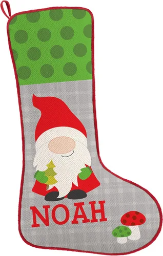 Miniatura 19 de Let's Make Memories Calcetín de Navidad Personalizado - Personalizado con Tu Nombre - Colores Tradicionales de Fiestas - Calcetines para la Familia
