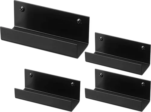 Blulu 4 piezas de escalera de pared para carretilla de acero para garaje, gancho de almacenamiento para carretilla, organizador de almacenamiento de