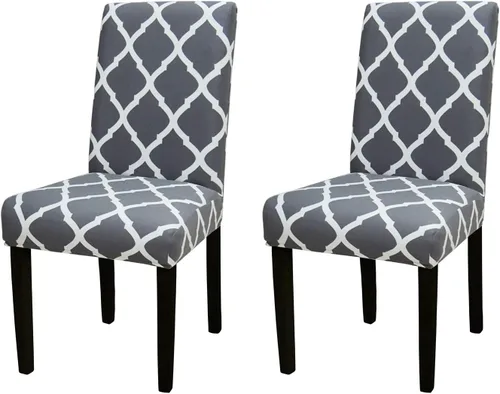 Miniatura 28 de Funda protectora para silla de comedor, lavable, extraíble, de elastano