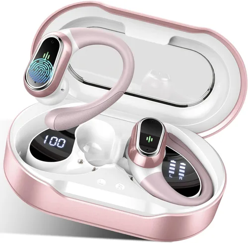 Miniatura 16 de Auriculares inalámbricos, auriculares Bluetooth 5.4 2026 deportivos, 60 horas estéreo de alta fidelidad con graves profundos con micrófono ENC
