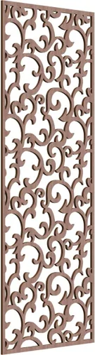 Miniatura 111 de Wheatland Paneles de pared decorativos de madera con calado, 9 3/8 pulgadas de ancho x 24 3/8 pulgadas de alto x 1/4 de alto, nogal