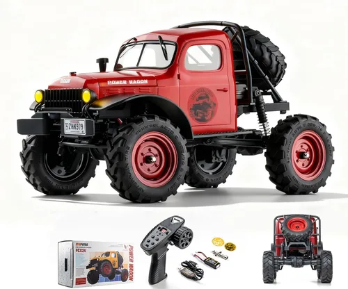 Miniatura 8 de BEEZRC FMS RC Crwaler Escala 1/24 FCX24 Power Wagon RTR 4WD 2.4GHz 3CH Todoterreno Modelo de Coche RC Vehículo Hobby Grade Coche de Control Remoto
