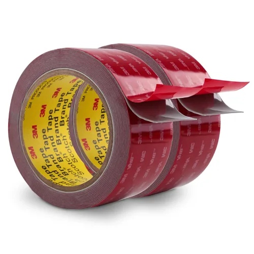 Miniatura 28 de 3M Cinta de doble cara resistente de 1 pulgada x 15.4 pies, cinta de montaje negra 5925 cinta de espuma adhesiva fuerte impermeable para decoración
