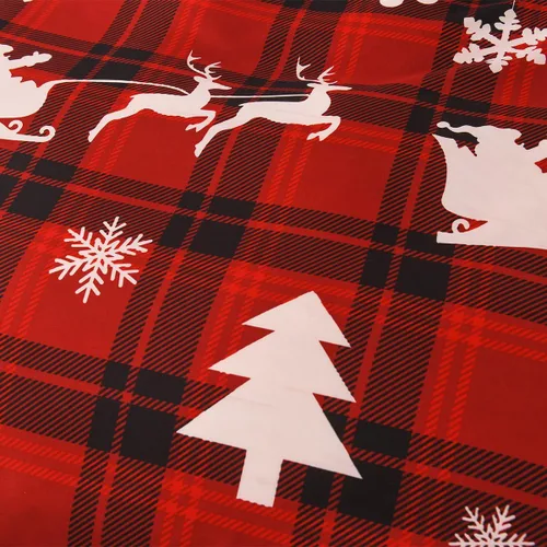 Miniatura 4 de Mengersi - Juego de funda de edredón de Navidad tamaño Full, funda de edredón con diseño de árbol de Navidad y copo de nieve, funda de edredón