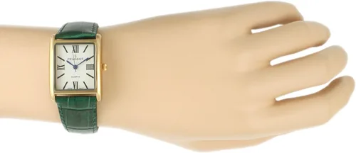 Miniatura 3 de Peugeot reloj de mujer enchapado en oro 14K, correa de cuero