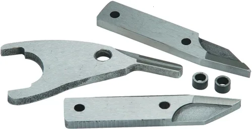 Cuchillas de repuesto para tijeras de corte de metal en línea, tijeras giratorias (juego de 3) cuchillas derechas, centrales e izquierdas