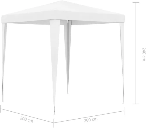 Miniatura 6 de Tienda de campaña al aire libre, carpas de fiesta, toldo de tienda al aire libre, tienda de campaña de 6.6 x 6.6 pies, color blanco, adecuado