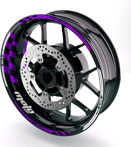 Miniatura 17 de MC MOTOPARTS Adhesivos para llanta de rueda 17 pulgadas Cinta adhesiva AA01 Compatible con GSX1300R GSXR1000 GSXR600 (Azul Aqua)