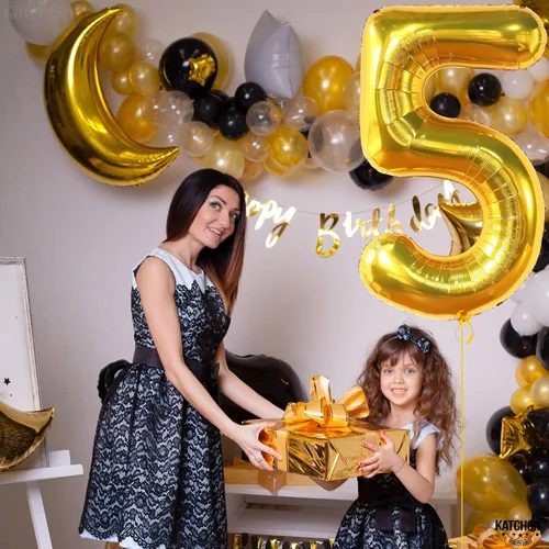 Miniatura 1150 de KatchOn, Globo grande azul número 2 de 40 pulgadas Decoraciones de cumpleaños de Baby Shark para niño de 2 años Globo azul número 2 Globo