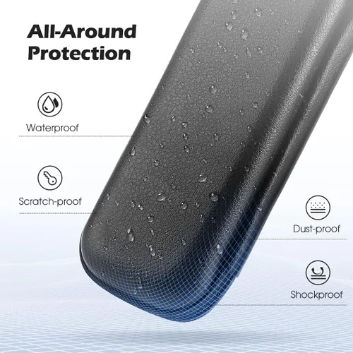 Miniatura 2 de AGPTEK Estuche Soporte para Apple Pencil, Funda Delgada de Cuero PU Portátil Bolsa Cubierta Compatible con Accesorios Apple Pen, Cable USB, Negro
