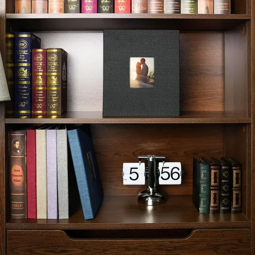 Miniatura 7 de Vienrose Álbum de fotos pequeño de 4 x 6 pulgadas, paquete de 2 mini libros de fotos con cubierta de lino, 26 páginas con capacidad para 52