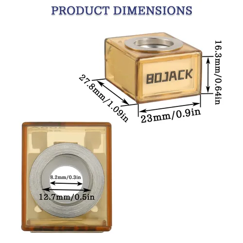 Miniatura 5 de BOJACK Bloque de Fusibles Terminal MRBF 250 AMP Calificado para Uso Marino Fusible de Batería 58V DC Máx. Resistente al Agua IP66 Portafusible 250A