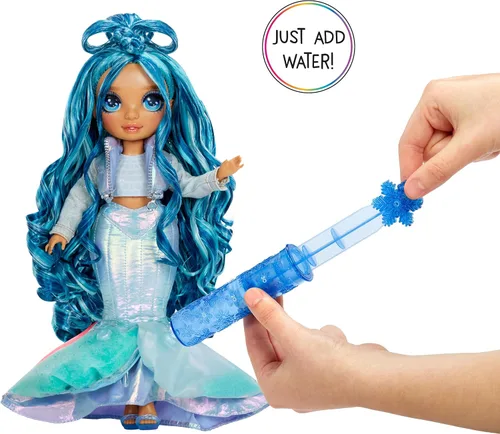Miniatura 3 de Rainbow High Winter Wonderland Skyler - Muñeca de moda azul de 11 pulgadas con nieve mágica oculta en la ropa que se infla con agua, y kit de muñeco