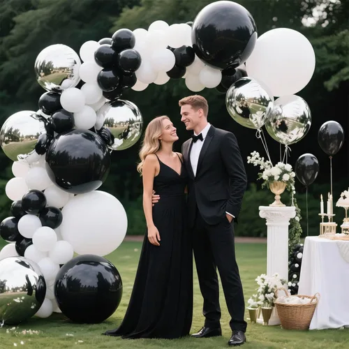 Miniatura 4 de 32 globos grandes negros de 18 pulgadas, globos redondos de látex grandes para decoración de cumpleaños y bodas (negro)
