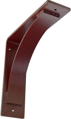 Miniatura 97 de Soporte de acero Morris de 3 pulgadas de ancho x 6 pulgadas de profundidad x 6 pulgadas de alto, latón envejecido