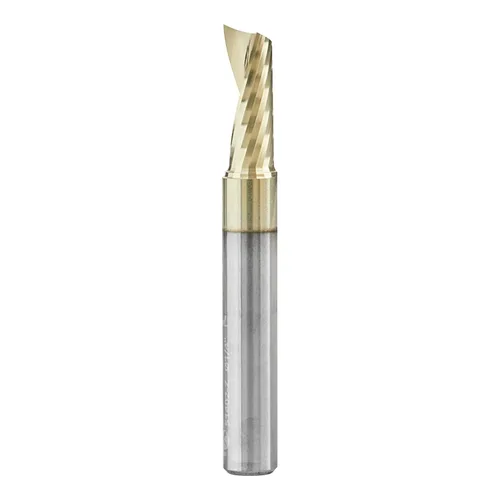 Miniatura 19 de Amana Tool CNC de carburo sólido espiral O flauta arriba-corte, broca de aluminio de corte de enrutador, recubierto de ZrN, 51470-Z, 1/16 D x 1/4 CH