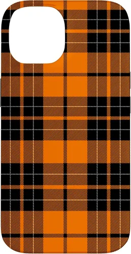 Miniatura 4 de Otoño cuadros naranja y negro patrón patrón caso para iPhone 17