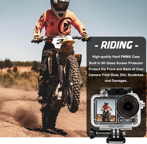 Miniatura 8 de BO&DQQ Carcasa Subacuática Impermeable Compatible con DJI Osmo Action 5 Pro/Action 4/Action 3, Funda de Cubierta de Buceo de 50 m/164 pies con Kit