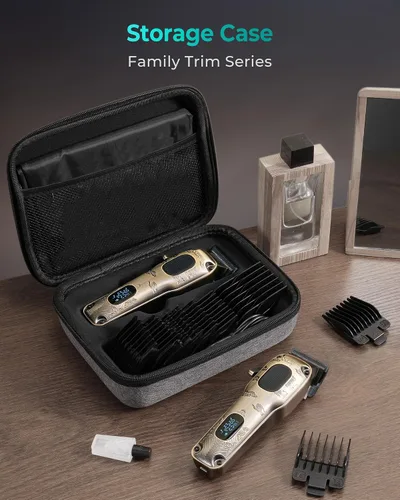 Miniatura 4 de VGRPRO Cortapelos para hombres profesionales, inalámbricas y con cable para cortar el cabello con estuche de paquete, kit de aseo eléctrico para uso