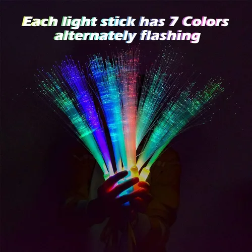 Miniatura 2 de Varitas luminosas a granel, 72 varitas de luz LED con 3 modos de colores, que brillan en la oscuridad, suministros de fiesta para bodas, raves
