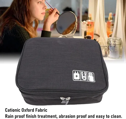 Miniatura 7 de Pongnas Travel CableBag with Elastic Dividers Compact Electronics Storage Case for,Cords & Tech Accessories