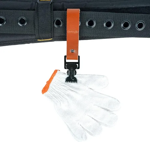 Miniatura 4 de MELOTOUGH Clip para Guantes de Cuero, Soporte para Guantes, Clip para Cinturón de Guantes de Trabajo Cuero marrón