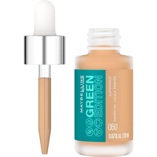 Miniatura 12 de Maybelline Green Edition Superdrop - Base de maquillaje de base de aceite tintado, base de cobertura natural ajustable formulada con aceite de 100