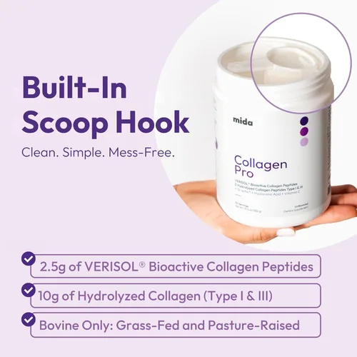 Miniatura 3 de VERISOL® Péptidos de colágeno hidrolizados tipo I y III con vitamina C, ácido hialurónico, biotina, Q-ACTIN® Proteína en polvo sin sabor para piel