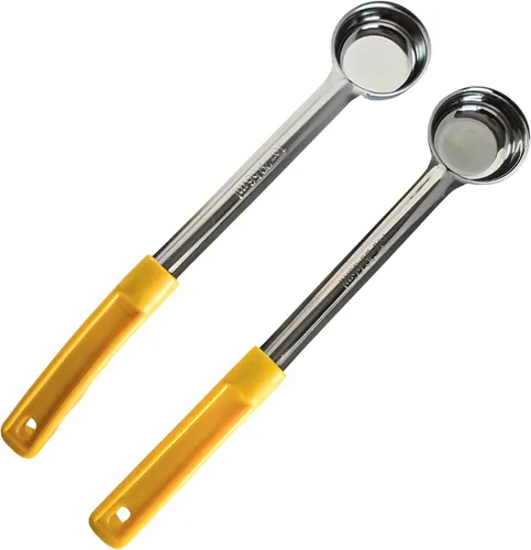 Miniatura 19 de Cuchara de acero inoxidable sólido de 4 onzas para medir y servir; cucharas de grado comercial (paquete de 2) Commercial-Grade Spoodle for