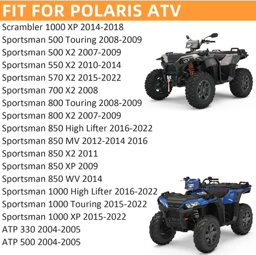 Miniatura 2 de Pastillas de Freno Delantero Trasero Sinterizado & Botas para Polaris Sportsman 1000 Scrambler 1000 Sportsman X2/Touring/High Lifter