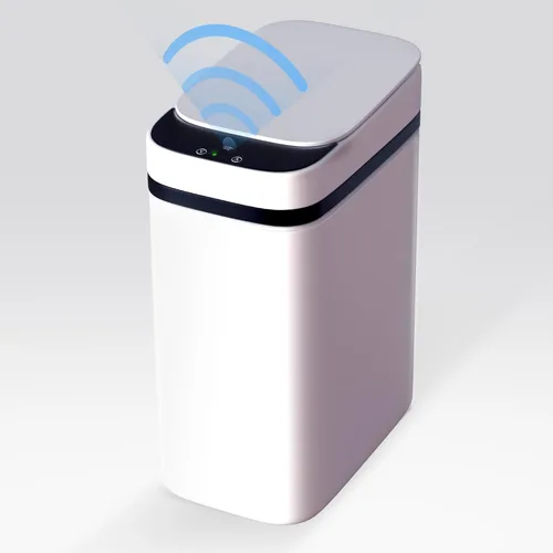 Loasil-H - Bote de basura inteligente automático con sensor de movimiento, 3 galones, tapa antideslizante para baño, dormitorio, oficina y cocina