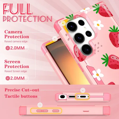 Miniatura 254 de Funda para Samsung Galaxy S22 - Funda de Teléfono para Mujeres Chicas Lindas Cubierta Diseño Único Estético Genial para Adolescentes Kawaii Fresa