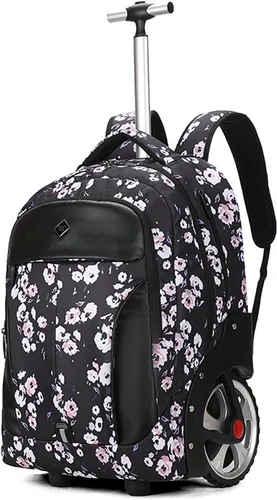 Miniatura 11 de WMHYLYH Mochila impermeable con ruedas de 20/22 pulgadas, Negro