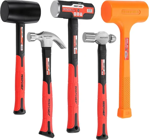 Miniatura 10 de MAXPOWER Martillo de trineo de 2 libras, mango de fibra de vidrio de 9-1/4