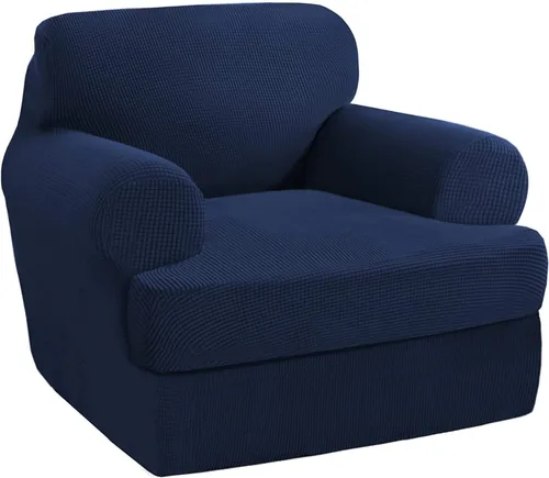 Miniatura 9 de Fundas elásticas para sofá de gama alta con fundas de cojín de asiento en T separadas, fundas de sofá jacquard de elastano, protector de muebles