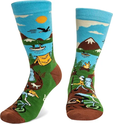 Miniatura 8 de Lavley Calcetines divertidos para amantes de las actividades al aire libre y más, regalos novedosos para hombres, mujeres y adolescentes