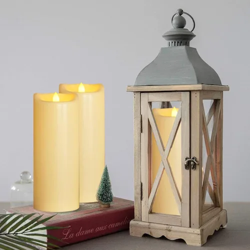 Miniatura 5 de Vela LED sin llama, funciona con pilas, luz parpadeante impermeable al aire libre con control remoto y temporizador para decoración del hogar