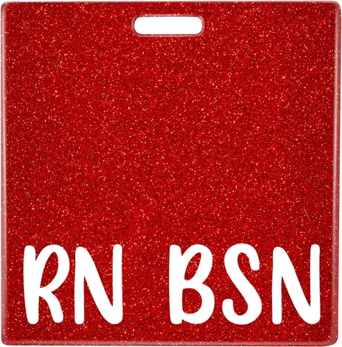 Miniatura 16 de Plifal RN BSN Porta insignia con tarjetero Enfermera Accesorios de enfermería Enfermera registrada Licenciatura en ciencias en enfermería