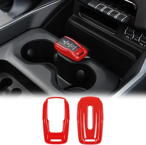 Miniatura 12 de Funda de llavero ABS para Dodge RAM 1500 2500 3500 2018-21023, carcasa protectora de llavero inteligente sin llave (azul)