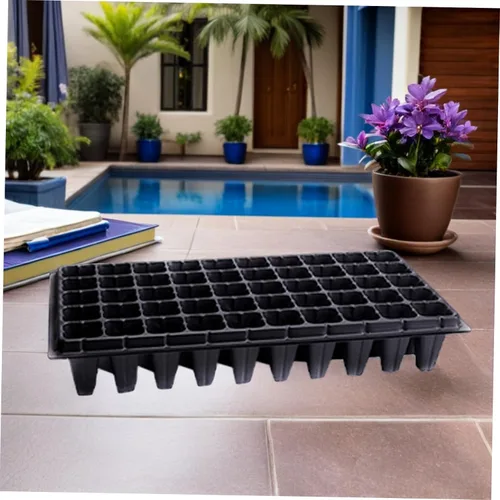 Miniatura 4 de Yardwe Bandejas de germinación de 10 piezas para plantas de jardín de interior, kit de cultivo de plantas