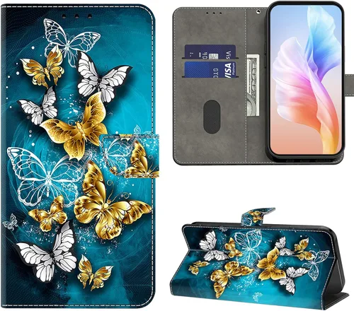 Miniatura 15 de Funda para Samsung Galaxy S22, cartera Flip Folio lindo 3D pintado de dibujos animados PU Funda de cuero PU para niñas mujeres ranuras para tarjetas