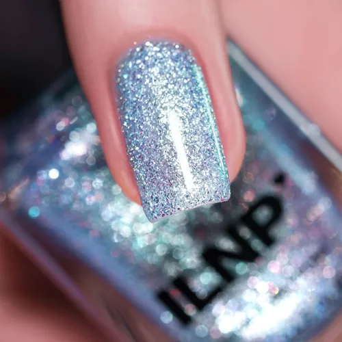 Miniatura 2 de ILNP Elsa - Esmalte de uñas holográfico resplandeciente azul claro helado