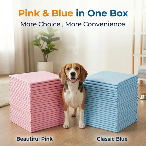 Miniatura 4 de MoMoCo Value Pack Almohadillas de Entrenamiento para Cachorros 23"x23", 200 Unidades (Azul100 + Rosa100) – Almohadillas Sanitarias a Prueba de Fugas