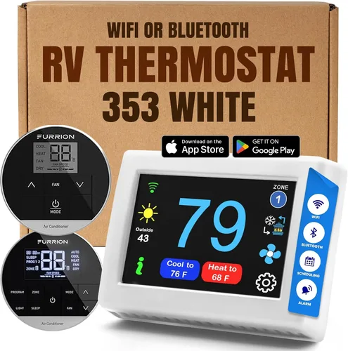 Miniatura 14 de MICRO-AIR EasyTouch - Termostato digital de repuesto para autocaravana, programable y confiable, habilitado para WiFi y Bluetooth, termostato