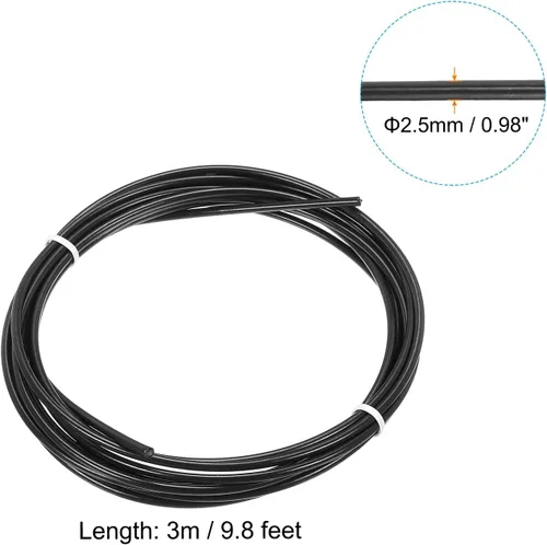 Miniatura 2 de PATIKIL Cable de repuesto de cuerda de salto de velocidad, cuerda de salto profesional, alambre de acero reemplazado para cuerdas de salto de alta