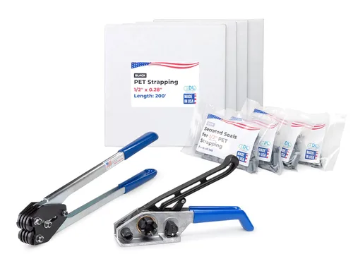 Miniatura 8 de IDL Packaging Recarga para kits de flejado de poliéster (PET) portátiles de 1/2 pulgada x 200 pies - Bobina de flejado de poliéster de 1/2 pulgada x